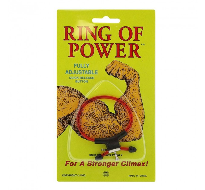 Регулируемое эрекционное кольцо NMC RING OF POWER ADJUSTABLE RING RED