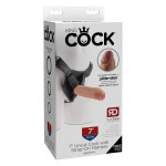 Страпон з ремінною системою Pipedream King Cock, бежевий