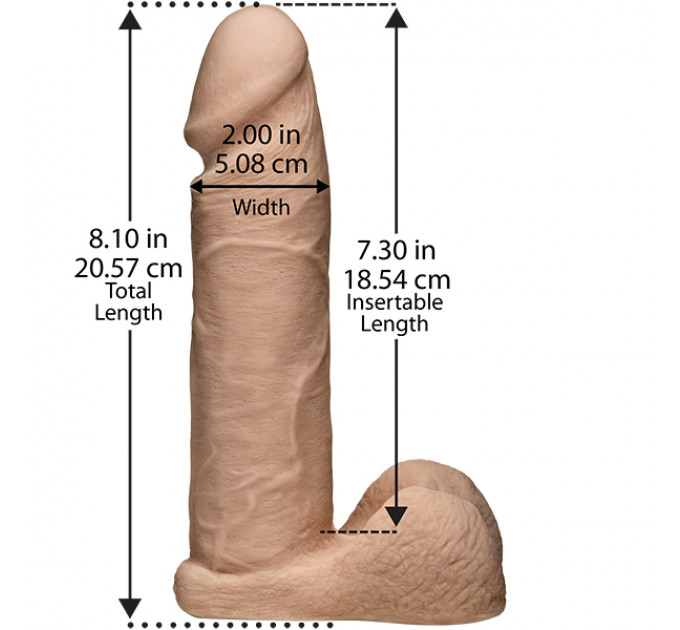 Страпон із кібершкіри Doc johnson Cock With Ultra Harness