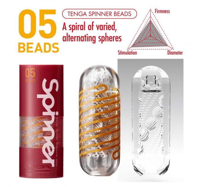 Mастурбатор спіральний 05 Tenga Spinner Masturbator Beads
