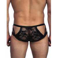 Труси чоловічі Star Night з мереживом та вирізами, чорні, M Труси чоловічі Star Night з мереживом та вирізами, чорні, M