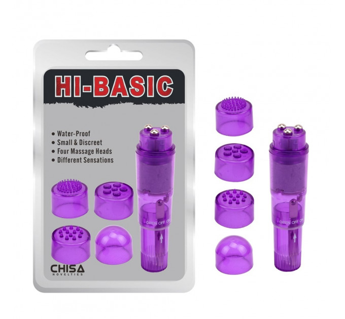 Вибратор клиторальный с насадками Chisa Hi-Basic THE ULTIMATE MINI-MA