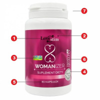 Возбуждающие капсулы для женщин LSTIM WOMANIZER (цена за упаковку, 80 капсул)