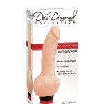 Вібратор реалістичний Pipedream Debi Diamond на батарейках, бежевий