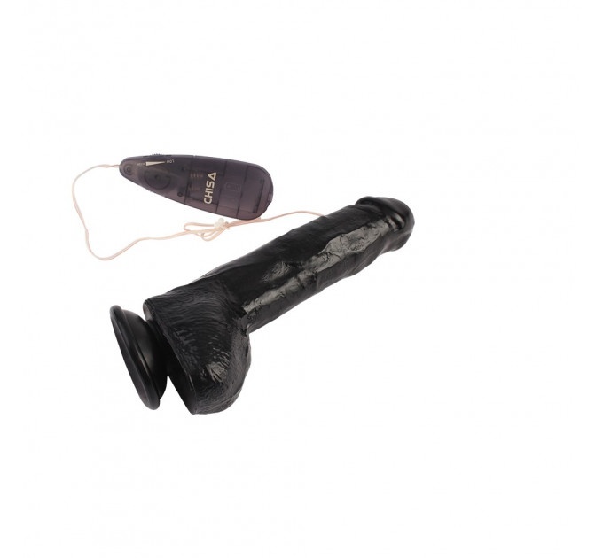 Вибратор реалистичный с пультом управления Chisa Rubicon, черный