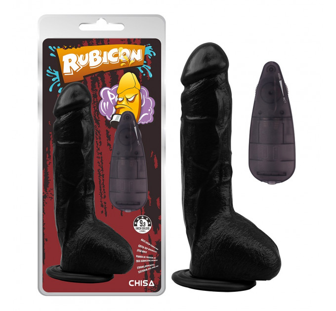Вибратор реалистичный с пультом управления Chisa Rubicon, черный
