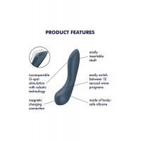 Вибратор с механизмом движения вверх и вниз Satisfyer G-Spot Wave 4 серый