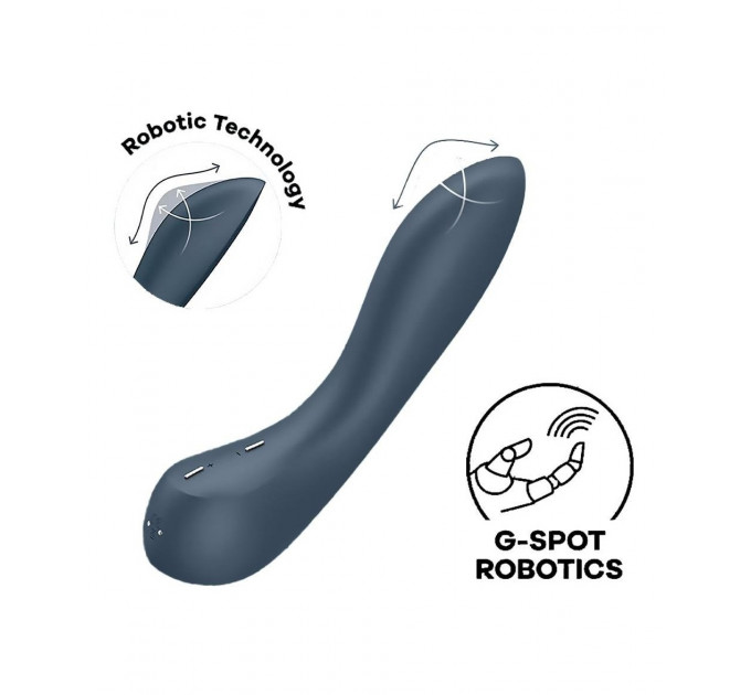 Вібратор з механізмом руху вгору та вниз Satisfyer G-Spot Wave 4 сірий