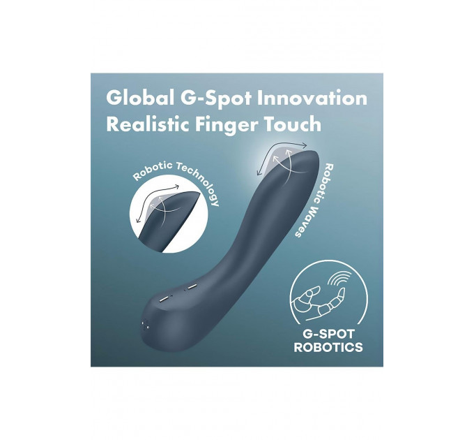 Вібратор з механізмом руху вгору та вниз Satisfyer G-Spot Wave 4 сірий
