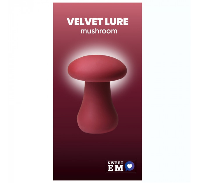 Вибратор в форме гриба Sweet Em, бордовый