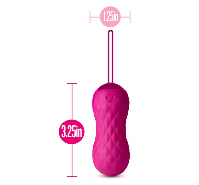 Виброяйцо, управляемое с помощью пульта Blush Lush Carina, розовый