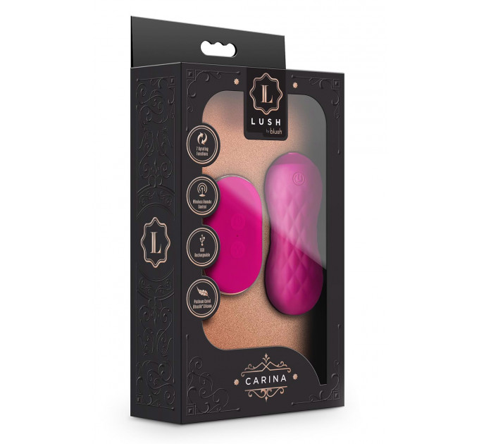 Виброяйцо, управляемое с помощью пульта Blush Lush Carina, розовый