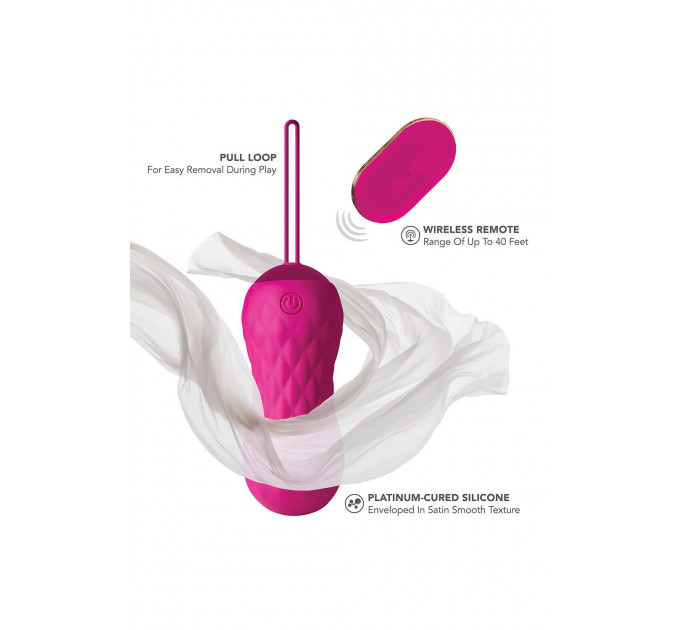 Виброяйцо, управляемое с помощью пульта Blush Lush Carina, розовый