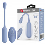 Віброяйце вагінальне Pretty Love Lechies Dream з пультом, блакитне, 18.6 х 2.8 см