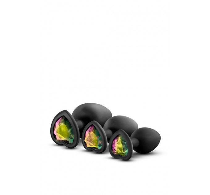 Набор анальных пробок LUXE BLING PLUGS TRAINING KIT BLACK
