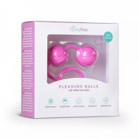 Вагинальные шарики Easytoys Vertical Ribbed Geisha розовые