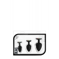 Набір анальних пробок LUXE BLING PLUGS TRAINING KIT BLACK