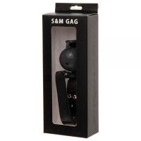 Кляп силікон на ланцюжку LOVESHOP BLK BREATHABLE BALL GAG