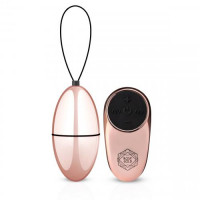 Виброяйцо с пультом управления на батарейках Rosy Gold-New Vibrating Egg
