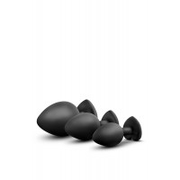 Набір анальних пробок LUXE BLING PLUGS TRAINING KIT BLACK