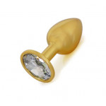 Анальная пробка Gold Metal Diamond, S