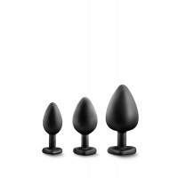 Набір анальних пробок LUXE BLING PLUGS TRAINING KIT BLACK