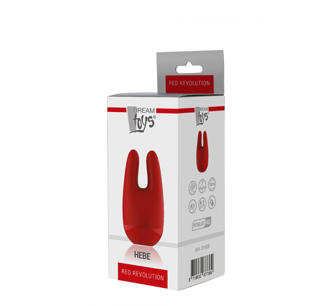 Вибростимулятор Dream Toys RED REVOLUTION для клитора и сосков, красный