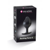 Анальна пробка для електростимуляції Mystim чорна, 9.7 х 3.7 см
