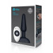 Анальная пробка с 3 моторами B-Vibe - Trio Remote Control Butt, черная