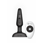 Анальная пробка с 3 моторами B-Vibe - Trio Remote Control Butt, черная