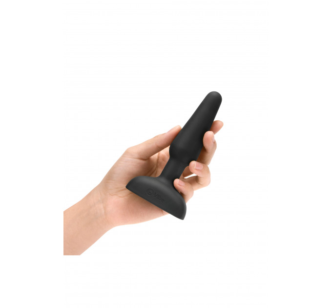 Анальная пробка с 3 моторами B-Vibe - Trio Remote Control Butt, черная