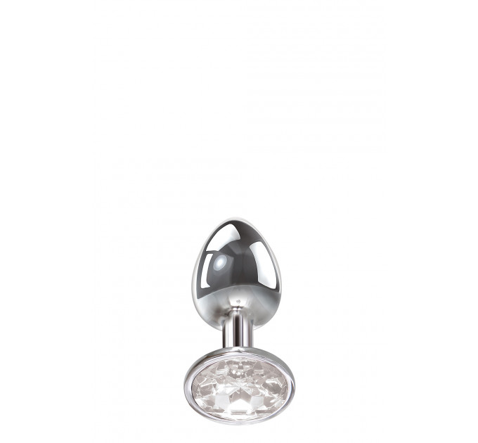 Анальная пробка с камнем A&E CLEAR GEM ANAL PLUG SMALL