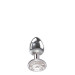 Анальная пробка с камнем A&E CLEAR GEM ANAL PLUG SMALL