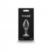 Анальна пробка з кристалом NS Novelties Crystal Desires, скляна, прозора, M