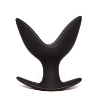 Анальная пробка с лепестками "Лотос" Chisa Black Mont черная, M