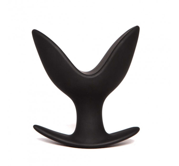 Анальна пробка з пелюстками "Лотос" Chisa Black Mont чорна, M