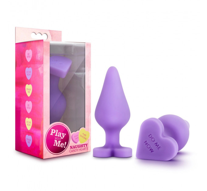 Анальная пробка PLAY WITH ME CANDY HEART DO ME PURPLE