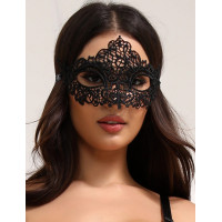 Ажурная маска для глаз Star Night черная 2 шт. (без коробки)