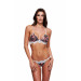 Комплект Baci Lingerie, S/M, с цветочным узором, полупрозрачный, с кружевом