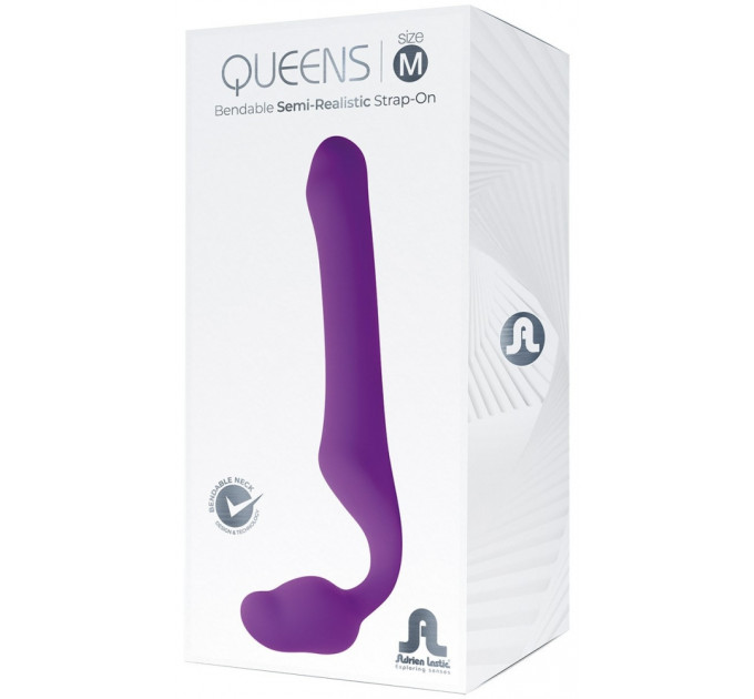 Безремневий страпон Adrien Lastic Queens фіолетовий, M