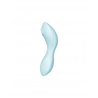 Двойной смарт вибратор с вакуумной стимуляцией Satisfyer Curvy Trinity 5 + голубой
