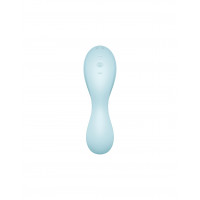 Двойной смарт вибратор с вакуумной стимуляцией Satisfyer Curvy Trinity 5 + голубой