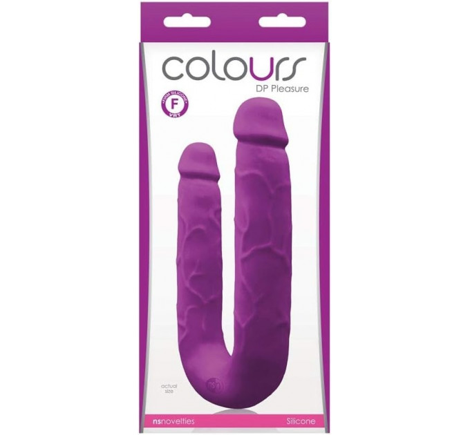 Двойной фаллоимитатор COLOURS DP PLEASURES PURPLE