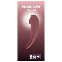 Двухсторонний вакуумный стимулятор для клитора с вибрацией Sweet Em, розовый