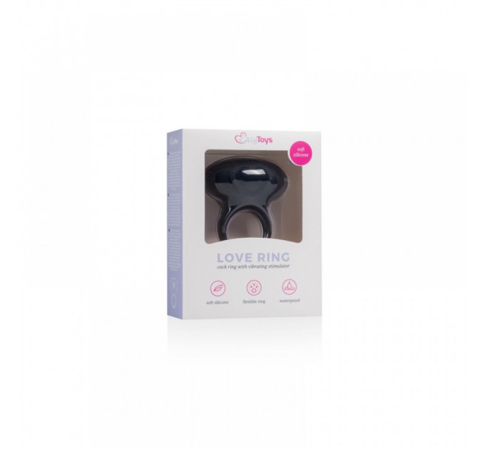 Эрекционное кольцо с вибрацией Vibrating Cock Ring Black
