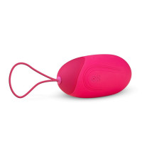 Віброяйце XL Easytoys, з дистанційним пультом, силіконове, рожеве, 8 х 3.8 см