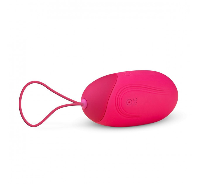 Віброяйце XL Easytoys, з дистанційним пультом, силіконове, рожеве, 8 х 3.8 см