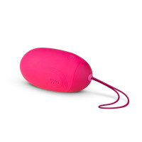 Віброяйце XL Easytoys, з дистанційним пультом, силіконове, рожеве, 8 х 3.8 см