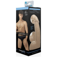 Фалоімітатор реалістичний Fleshjack Boys Reno Gold Dildo (RP), бежевий, 17.8 см х 4.6 см