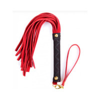 Флоггер DS Fetish Leather flogger S red Флоггер DS Fetish Leather flogger S red